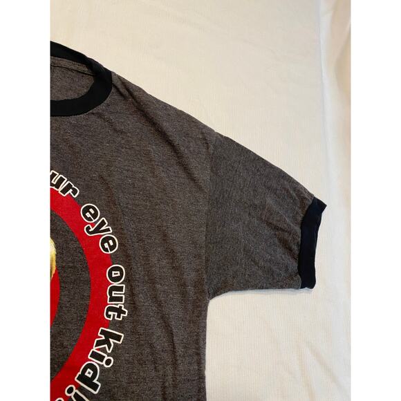 A Christmas Story Vintage Ringer T-shirt Gray Medium Shoot Your Eye Out - Picture 6 of 15